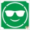 5x5 cm-es Csillámtetoválás sablon - Emoji, smiley  419