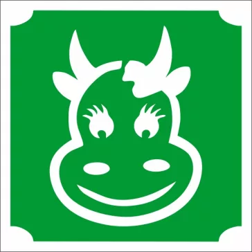 Csillámtetoválás sablon Meggy Moo, Boci sablon, glitter tattoo stencil az MK Kreatívtól.