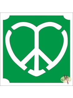 5x5 cm-es Csillámtetoválás sablon - Emoji, smiley 425