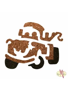 5x5 cm-es Csillámtetoválás sablon -Verdák, Matuka 431