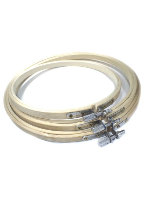 Hímzőkeret - Fa több méretben