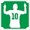 5x5 cm-es Csillámtetoválás sablon - Messi 433