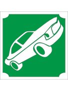 KiviArt 5x5 cm-es Csillám tetoválás sablon - Autó minta