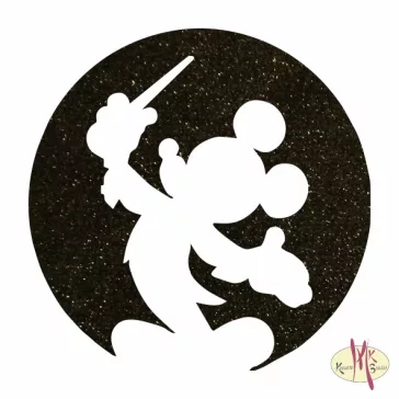 5x5 cm-es Csillámtetoválás sablon - Mickey mouse 442