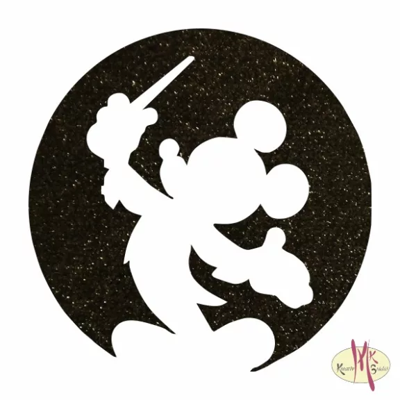 5x5 cm-es Csillámtetoválás sablon - Mickey mouse 442