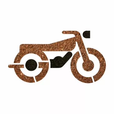 5x5 cm-es Csillámtetoválás sablon - Old Timer motor 451