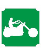 KiviArt 5x5 cm-es Csillámtetoválás sablon -  Chopper motor minta.