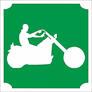KiviArt 5x5 cm-es Csillámtetoválás sablon -  Chopper motor minta.