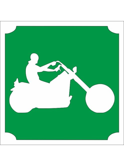 KiviArt 5x5 cm-es Csillámtetoválás sablon -  Chopper motor minta.