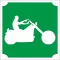 KiviArt 5x5 cm-es Csillámtetoválás sablon -  Chopper motor minta.