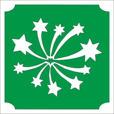 5x5 cm-es Csillámtetoválás sablon - Tüzijáték 453
