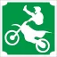 5x5 cm-es Csillámtetoválás sablon - Cross motoros 454