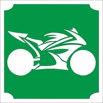  KiviArt 5x5 cm-es Csillámtetoválás sablon - Speed motor minnta.