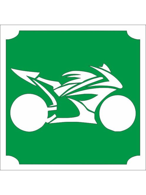  KiviArt 5x5 cm-es Csillámtetoválás sablon - Speed motor minnta.