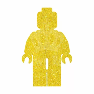 5x5 cm-es Csillám tetoválás sablon - Lego ember 457
