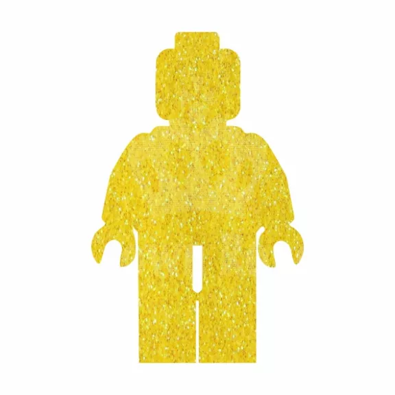 5x5 cm-es Csillám tetoválás sablon - Lego ember 457