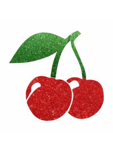 5x5 cm-es cseresznye mintás csillámtetoválás sablon