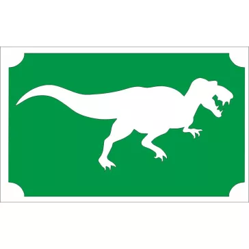 Csillámtetoválás sablon 8x5 cm-es  -T. Rex 140