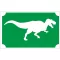 Csillámtetoválás sablon 8x5 cm-es  -T. Rex 140