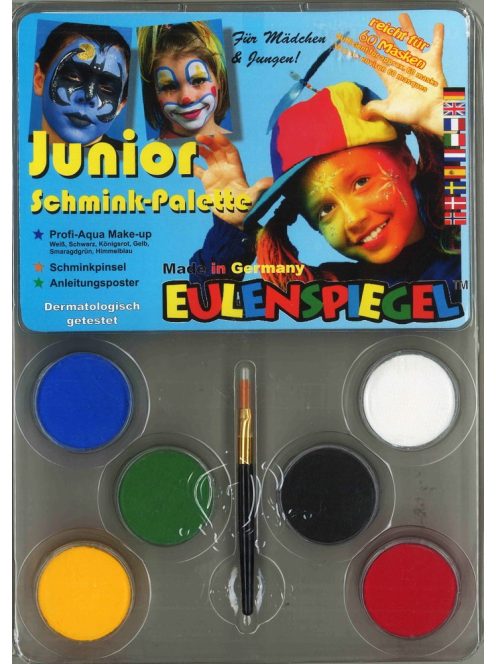 Eulenspiegel Junior arcfesték - 6 színű paletta