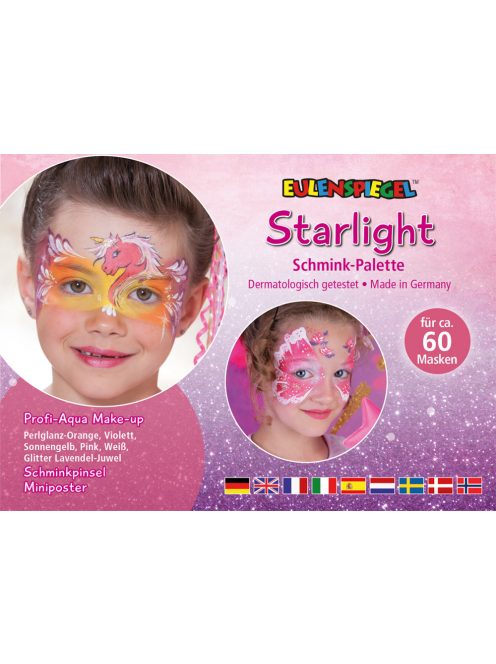 Eulenspiegel 6 színű arcfesték paletta - "Starlight  palette"