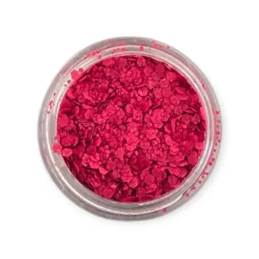 KiviArt Mixed Chunky UV Csillám Red GSL153 - Világító Piros Nagyszemcsés Glitter
