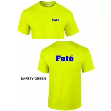 Press, Sajtó, Fotó, Photo Póló Safety Green