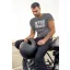 Kereknyakú póló, Motocross mintás, fekete, motoros póló, egyedi nyomtatás,