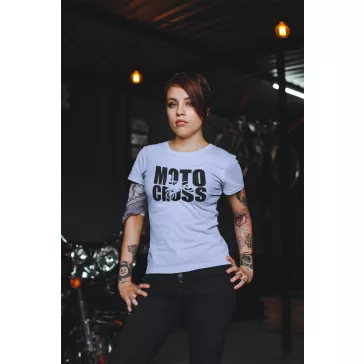 Kereknyakú póló, Motocross mintás, fekete, motoros póló, egyedi nyomtatás,