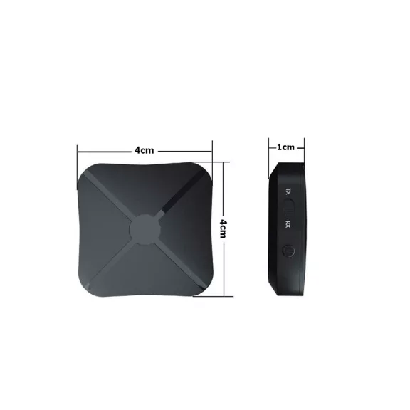 Fekete KN319 Bluetooth audio adapter AUX-csatlakozóval