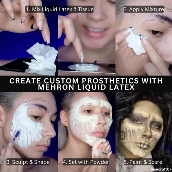 Mehron Liquid Latex – Zombie 130 ml – Speciális effektek folyékony latex zombi sminkhez