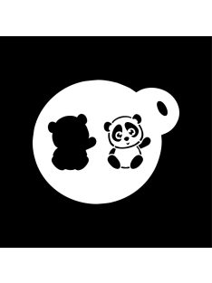 Festősablon - Panda maci