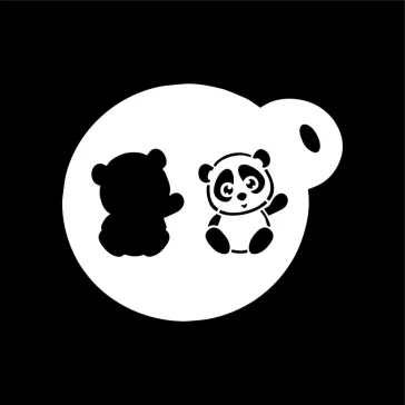 Festősablon - Panda maci
