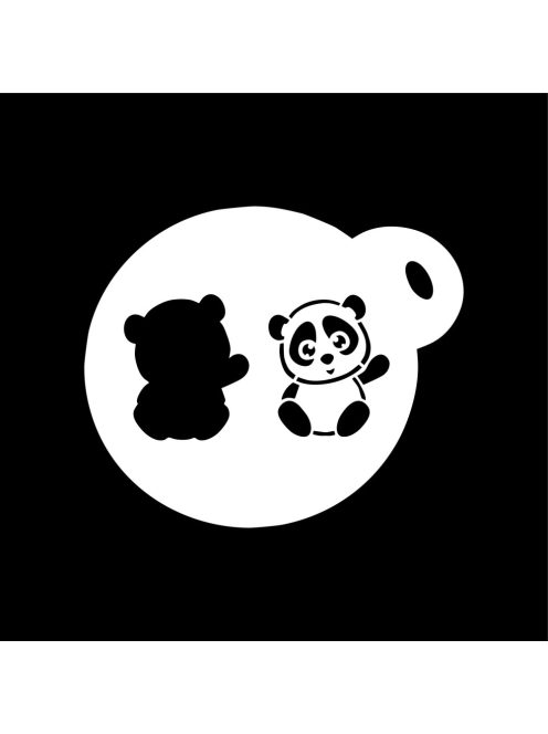 Festősablon - Panda maci