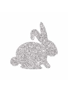 KiviArt 4x4cm Csillámtetoválás sablon 06 nyúl, nyuszi 