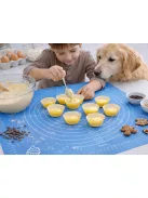 Szilikon gyúró, nyújtólap mérettáblázattal 50 x 40 cm