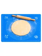 Szilikon gyúró, nyújtólap mérettáblázattal 50 x 40 cm