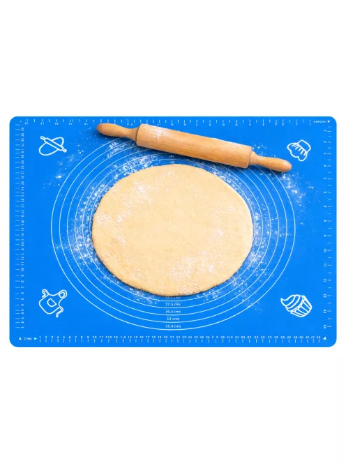 Szilikon gyúró, nyújtólap mérettáblázattal 50 x 40 cm