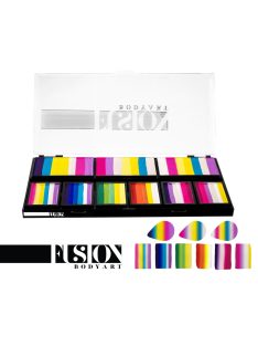   Fusion csíkos arcfesték paletta – Leanne's Princess - szirompaletta