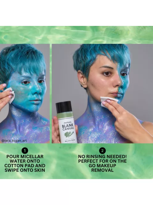 Mehron Blank Canvas Micellar Water – Micellás sminklemosó víz, arcfesték és FX smink eltávolítására