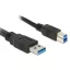 Hama kék színű nagy sebességű USB 3.0 A-B típusú adatkábel 3 méteres hosszban
