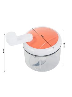 Kézi zöldségaprító, hagyma aprító, kurbli hajtású, éles rozsdamentes acél penge, konyhai szecskázó, könnyen tisztítható, manuális