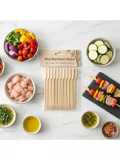 Mini Bambusz Nyárs 25 db/cs 16cm