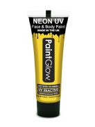 Paintglow Uv - Neon arc és testfesték sárga 10ml