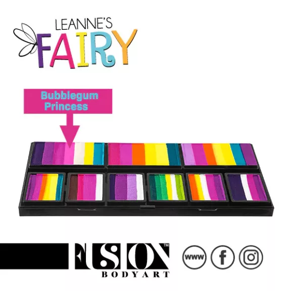Fusion csíkos arcfesték paletta – Leanne's Fairy - Petal 