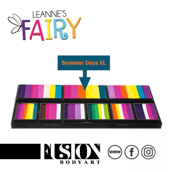 Fusion csíkos arcfesték paletta – Leanne's Fairy - Petal 