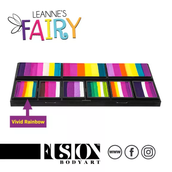 Fusion csíkos arcfesték paletta – Leanne's Fairy - Petal 
