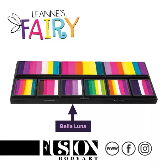 Fusion csíkos arcfesték paletta – Leanne's Fairy - Petal 