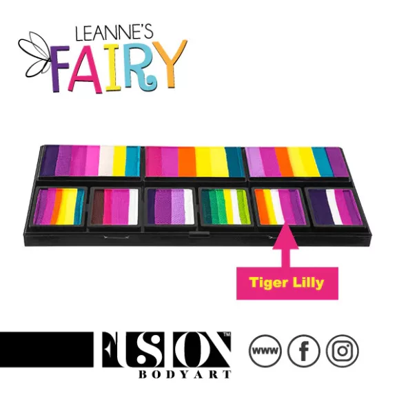 Fusion csíkos arcfesték paletta – Leanne's Fairy - Petal 