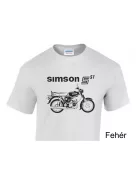 Simson S51 motoros póló – Egyedi retro stílus a legendás motor szerelmeseinek